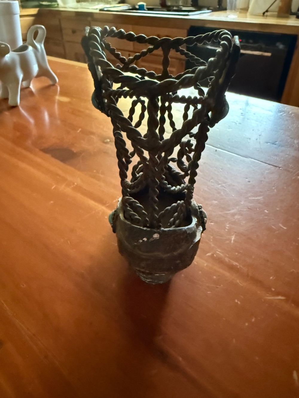 Western Resin metal cowgirl boot vase LN - Picture 3 of 5